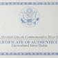 2009 Abraham Lincoln Commemorative Silver Dollar Uncirculated $1