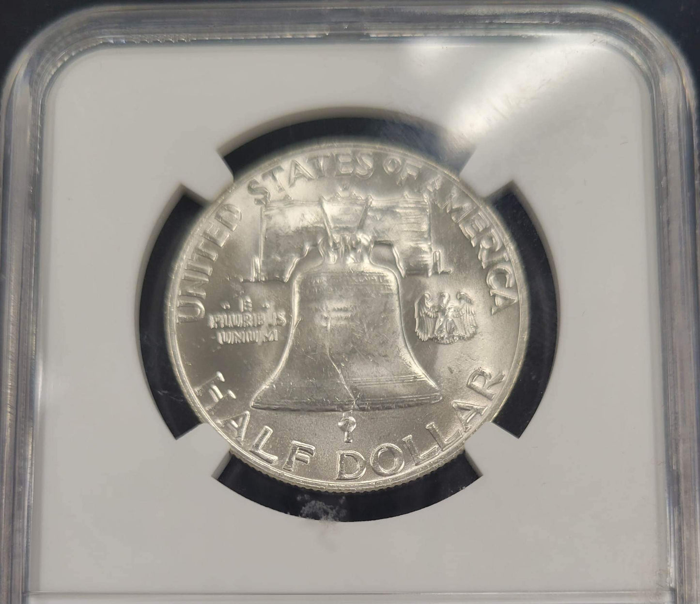 1959-D Franklin Silver Half Dollar NGC MS64FBL .50c