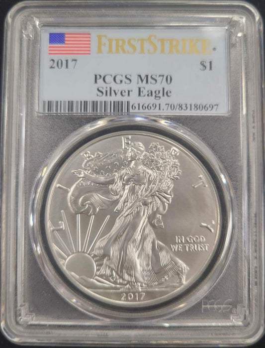 2017 American Eagle Standing Liberty PCGS MS70 $1