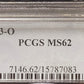 1883-O Morgan Silver Dollar PCGS MS62 certified $1