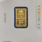 5 Gram Gold PAMP Bar (W/Assay)