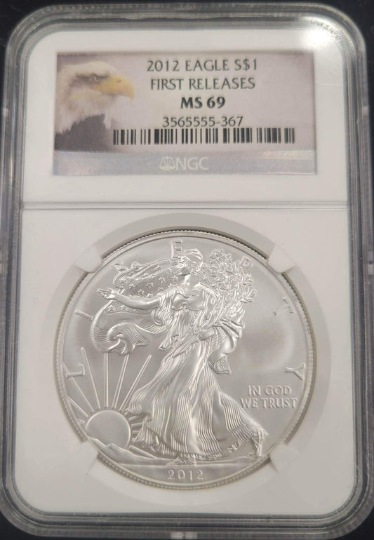 2012 American Eagle Standing Liberty NGC MS69 $1