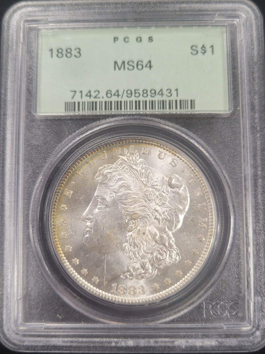1883 Morgan Silver Dollar PCGS MS64 $1