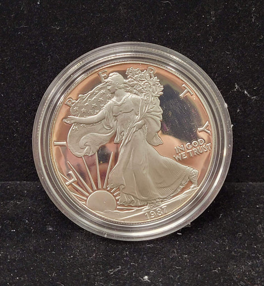 1987-S Silver American Eagle One Dollar Coin