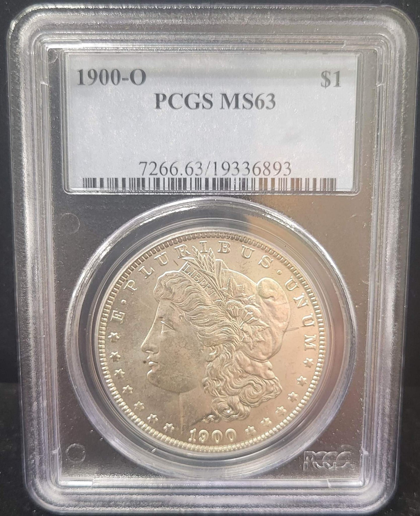 1900-O Morgan Silver Dollar PCGS MS63 certified $1