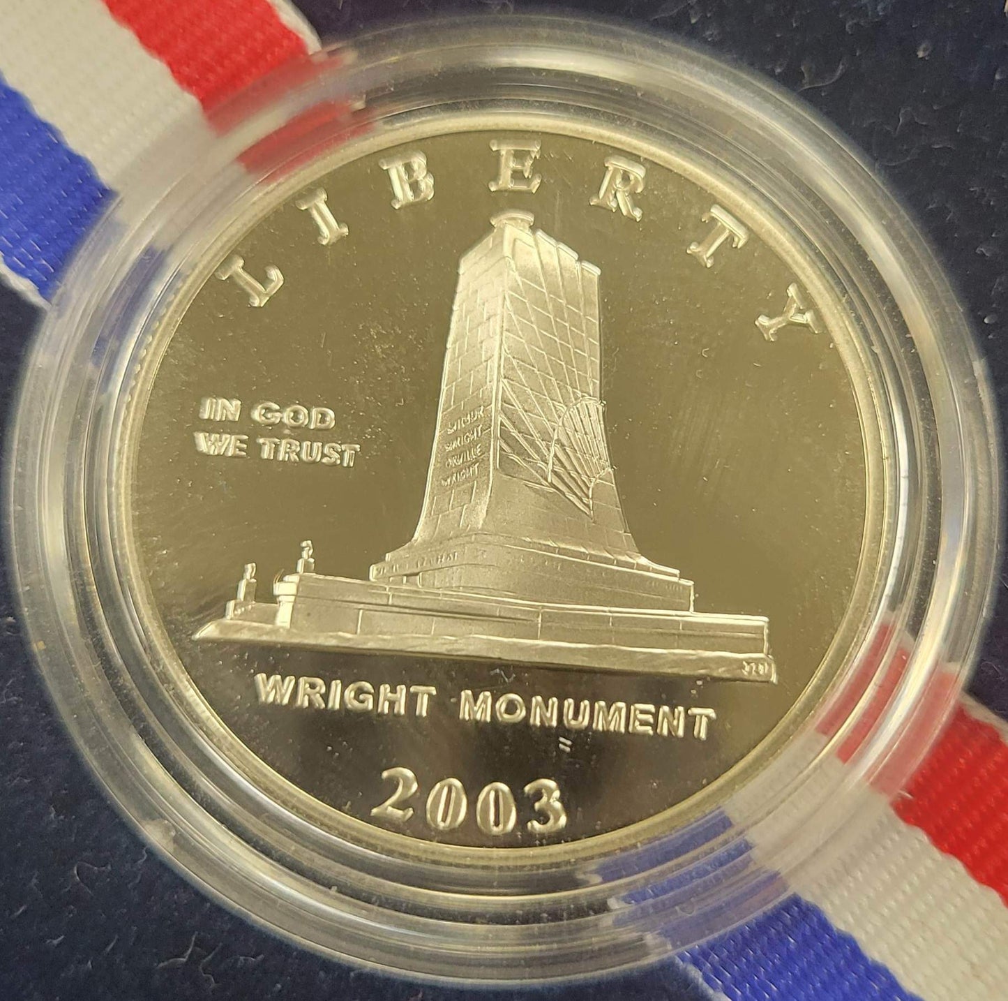 2003 First Flight Centennial Commemorative Proof Clad Half Dollar Coin 50c