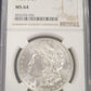 1904-O Morgan Silver Dollar NGC MS64 $1