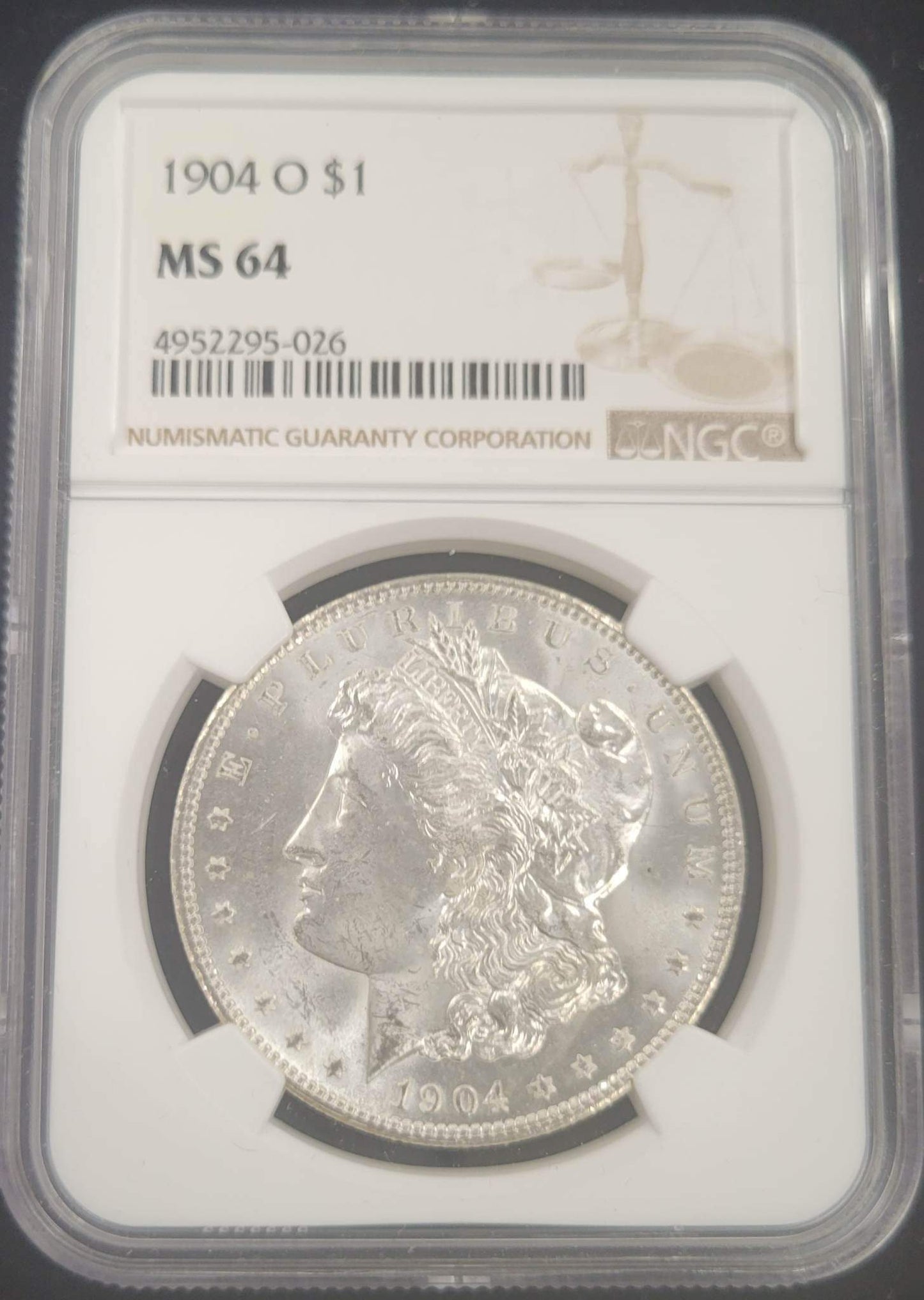 1904-O Morgan Silver Dollar NGC MS64 $1