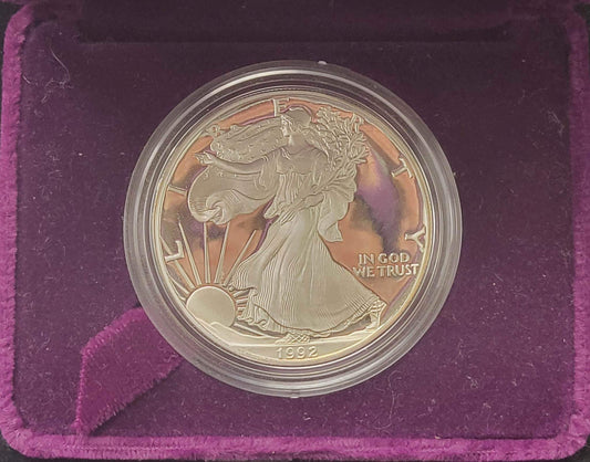 1992-S American Eagle One Ounce Silver Proof Coin Standing Liberty