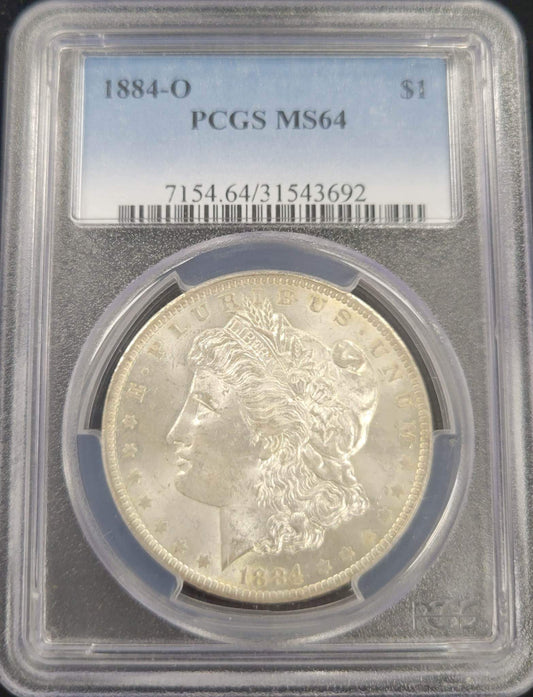 1884-O Morgan Silver Dollar PCGS MS64 $1