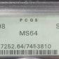 1898 Morgan Silver Dollar PCGS MS64 certified $1