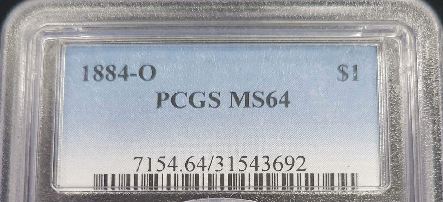 1884-O Morgan Silver Dollar PCGS MS64 $1