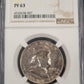 1953 Franklin Silver Half Dollar NGC PF63 .50c