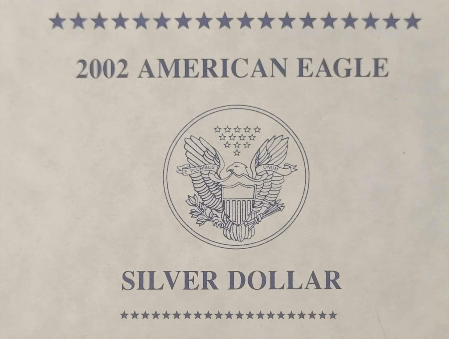 2002 American Eagle One Ounce Silver Proof Coin