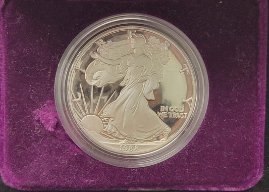 1988-S American Eagle One ounce Silver Proof Standing Liberty Coin