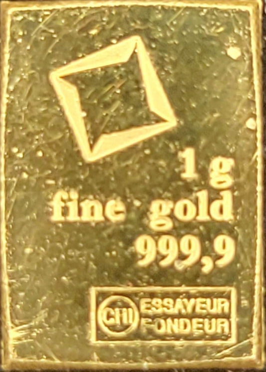 Valcambi 999.9 Gold Bar (W/Assayer)