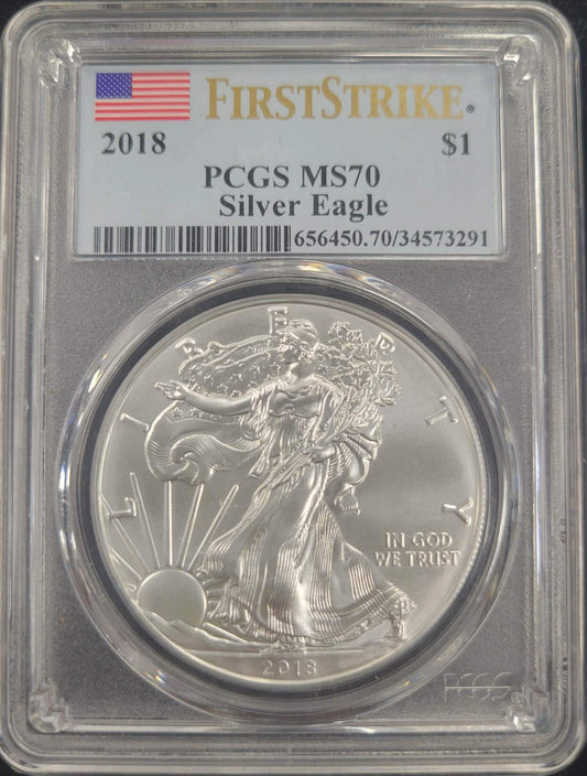 2018 American Eagle Standing Liberty PCGS MS70 $1