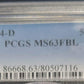 1954-D Franklin Silver Half Dollar PCGS MS63FBL .50c