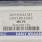 2010 Standing Liberty Silver Eagle NGC MS70 $1