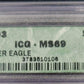 2003 Standing Liberty Silver eagle ICG MS69 $1