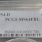 1954-D Franklin Silver Half Dollar PCGS MS64FBL .50c