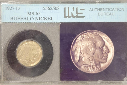 1927-D Buffalo Nickel INS certified MS-65 5c