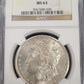1898-O Morgan Silver Dollar NGC certified MS63 $1