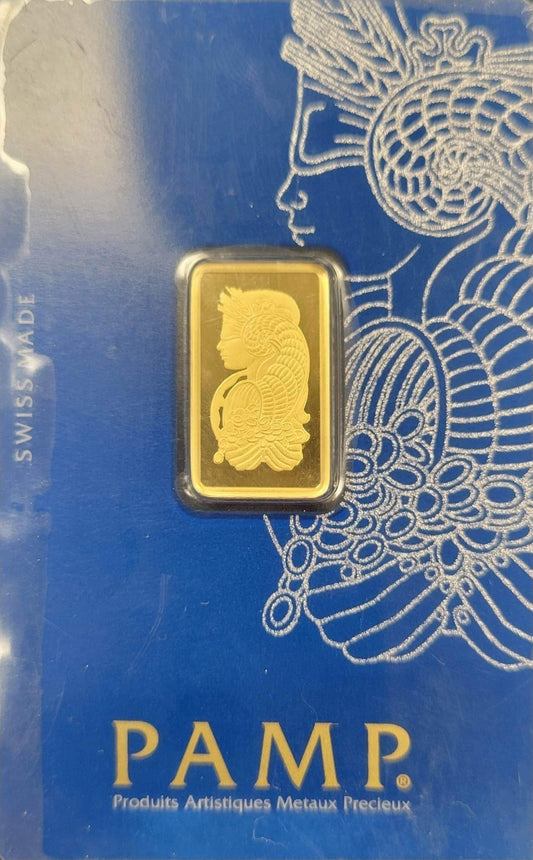 5 Gram Gold PAMP Bar (W/Assay)